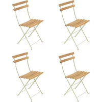 Fermob Fermob - Bistro Klappstuhl Naturel, lindgrün (4er-Set)