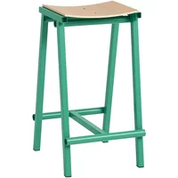 Hay HAY - Taburete 8 Barhocker, niedrig, Eiche natur / soft jade