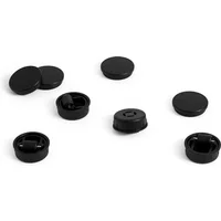 Hay HAY - Facet Füße und Rollen für Container, schwarz (4er Set)