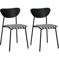House Doctor House Doctor - Must Stuhl, schwarz / off-white (2er-Set)