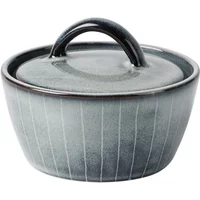Broste Copenhagen Broste Copenhagen - Nordic Sea Schale mit Deckel, Ø 8 cm x H 6 cm, blau