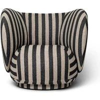 Ferm Living Ferm Living - Rico Lounge Chair, Louisiana sand / black