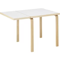 Artek Artek - Aalto DL81C klappbarer Esstisch, H x L 74 x 79 / 112,5 cm, weiß