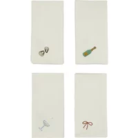 OYOY OYOY - Neujahrsservietten, off- white (4er-Set)