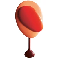Design House Stockholm Design House Stockholm - Mellow Wanduhr, rot