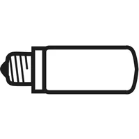 Flos Flos - LED-Leuchtmittel, Tube, E27 / 15 W, 2700K, milky white