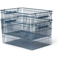 Ferm Living Ferm Living - Cala Stapelbare Körbe, dunkelblau (2er-Set)