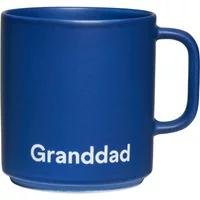 Design Letters Design Letters - VIP Favourite Porzellan Becher mit Henkel, Granddad / midnight blue