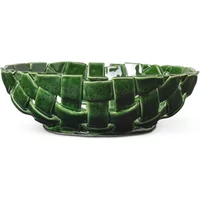 Ferm Living Ferm Living - Plait Schale, Ø 30 cm, emerald green