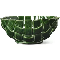 Ferm Living Ferm Living - Plait Schale, Ø 24 cm, emerald green