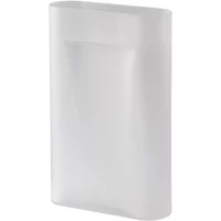 Muuto Muuto - Ridge Bodenvase H 48,5 cm, Glas, weiß