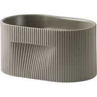 Muuto Muuto - Ridge Blumentopf, H 13 cm, taupe