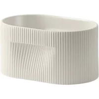 Muuto Muuto - Ridge Blumentopf, H 13 cm, off-white