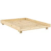 Karup Karup - Social Bett, 140 x 200 cm, Kiefer klar