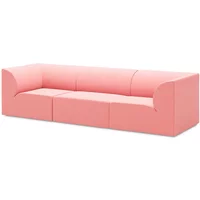 OUT Objekte unserer Tage OUT Objekte unserer Tage - Weber 02 3-Sitzer Sofa, rosa (Vidar 4 0622 by Kvadrat)