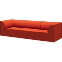OUT Objekte unserer Tage OUT Objekte unserer Tage - Weber 02 3-Sitzer Sofa, reinorange (Vidar 4 0542 by Kvadrat)