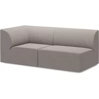 OUT Objekte unserer Tage OUT Objekte unserer Tage - Weber 01 2.5-Sitzer Sofa, steingrau (Berlin 801 by OUT)