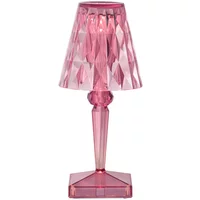 Kartell Kartell - Battery Akku-Tischleuchte H 30 cm, pastellpink