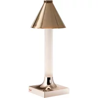 Kartell Kartell - Goodnight LED Akkuleuchte, H 31,5 cm, Diffusor Ø 11,8 cm, kupfer poliert