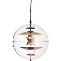 Verpan Verpan - VP Globe Pendelleuchte Ø 28 cm, Aluminium / klar