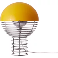 Verpan Verpan - Wire Tischleuchte Ø 30 cm, Chrom / gelb