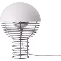Verpan Verpan - Wire Tischleuchte Ø 30 cm, Chrom / weiß