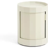 Hay HAY - Facet Cabinet mit Füßen und Rollen, niedrig, eggshell