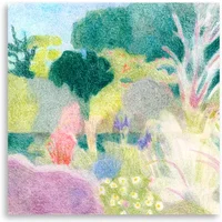 Paper Collective Paper Collective - Un Jardin à Kergoët Poster, 30 x 30 cm