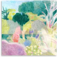Paper Collective Paper Collective - Un Jardin à Kergoët Poster, 70 x 70 cm