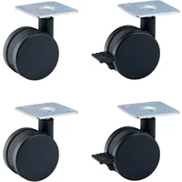 Müller Small Living Müller Small Living - Vertiko Rollen, schwarz (4er Set)