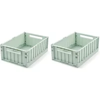 LIEWOOD LIEWOOD - Weston Aufbewahrungsbox, 36 x 25 x 13,5 cm, light peppermint (2er-Set)