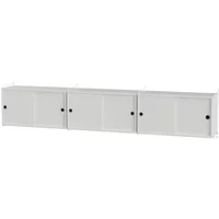 String Furniture String - Wandschrank, 240 x 50 x 30 cm, weiß / weiß