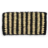Hay HAY - Coco Fußmatte, stripe wide, schwarz / weiß