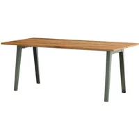 TipToe TipToe - NEW MODERN Esstisch 95 x 190 cm, recyceltes Altholz / eucalyptus grey