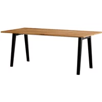 TipToe TipToe - NEW MODERN Esstisch 95 x 190 cm, recyceltes Altholz / graphite black
