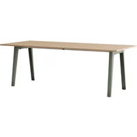 TipToe TipToe - NEW MODERN Esstisch 95 x 220 cm, Eiche / eucalyptus grey