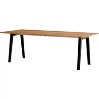TipToe TipToe - NEW MODERN Esstisch 95 x 220 cm, recyceltes Altholz / graphite black