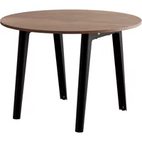 TipToe TipToe - NEW MODERN Esstisch Ø 110 cm, Walnuss / graphite black