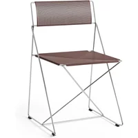 Hay HAY - X-Line Stuhl, Indoor, verchromt / iron red