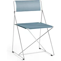 Hay HAY - X-Line Stuhl, Indoor, verchromt / powder blue