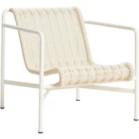 Hay HAY - Palissade Cord Lounge Chair Low, cremeweiß