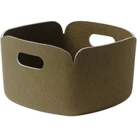 Muuto Muuto - Restore Aufbewahrungskorb 28 x 28 cm, braun-grün