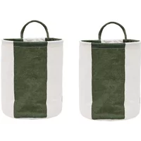 OYOY OYOY - Kara Aufbewahrungskorb S, dark green (2er-Set)
