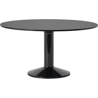 Muuto Muuto - Midst Esstisch, Ø 140 cm, Linoleum schwarz / schwarz