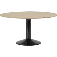 Muuto Muuto - Midst Esstisch, Ø 140 cm, Eiche geölt / schwarz