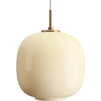 Louis Poulsen Louis Poulsen - VL45 Radiohus Pendelleuchte, Ø 25 cm, Messing / glossy pale yellow
