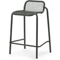 Normann Copenhagen Normann Copenhagen - Vig Outdoor Barstuhl, H 65 cm, dunkelgrün
