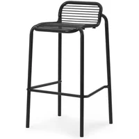 Normann Copenhagen Normann Copenhagen - Vig Outdoor Barstuhl, H 75 cm, schwarz