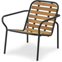 Normann Copenhagen Normann Copenhagen - Vig Outdoor Lounge Chair, Robinie natur / schwarz