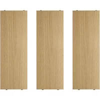 String Furniture String - Regalboden 58 x 20 cm (3er-Pack), Eiche